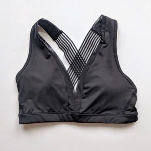 Victoria Secret | Black cross back sports bra